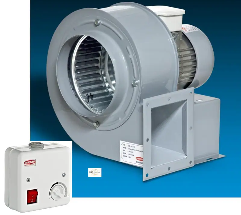 TURBO Radialgebläse Zentrifugal Radialventilator Radiallüfter 1950m³h+ 5A Regler