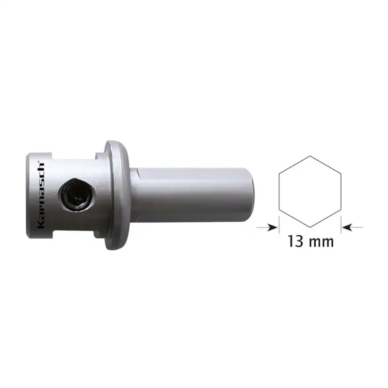 Schaft 13mm für Lochsägenkörper von Karnasch für Ø 25-120mm, Aufnahmehalter