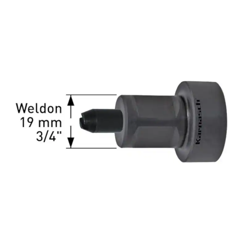 Adapter mit Bolzen Weldon 6-12mm, zum öffnen der Kühlmittelzufuhr, Karnasch