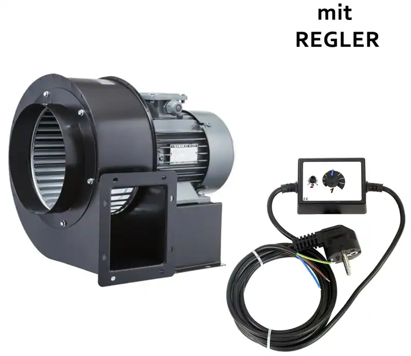 TURBO Radialgebläse Zentrifugal Radialventilator Radiallüfter 1950m³h+Regler