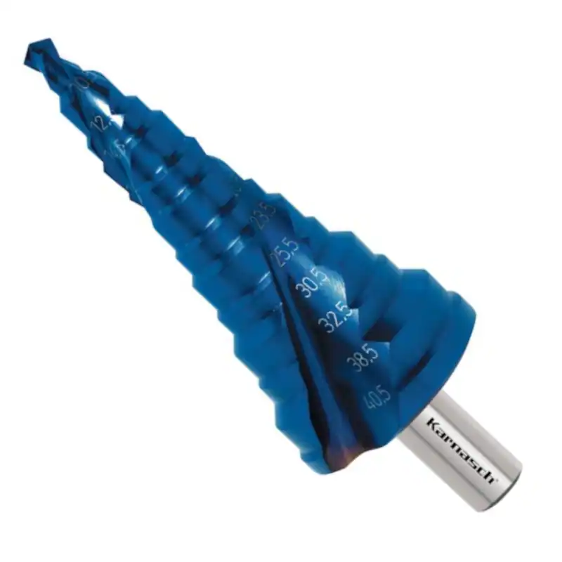 Stufenbohrer HSS-XE 7-40,5 mm, Blue-Dur, für Kabelverschraubungen, Kegelbohrer