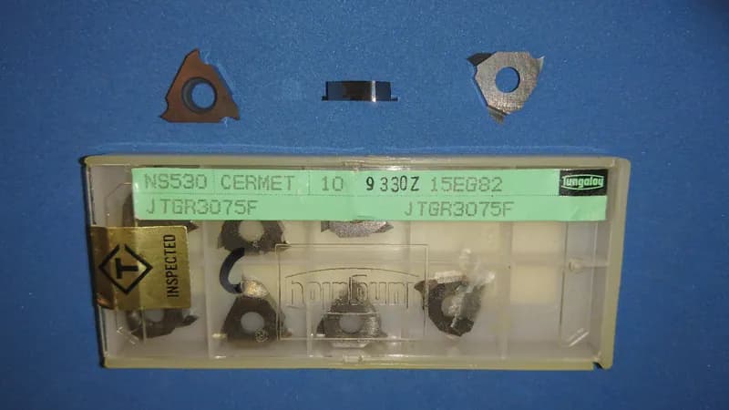 Wendeschneidplatten JTGR3075F NS530 TUNGALOY Stechplatten 2 Stück