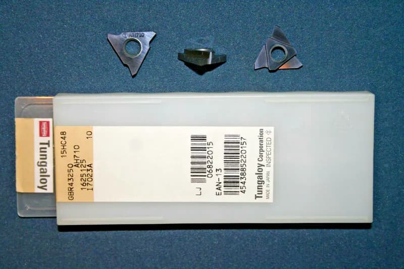 Wendeschneidplatten GBR43250 AH710 Stechplatten TUNGALOY 9 Stück