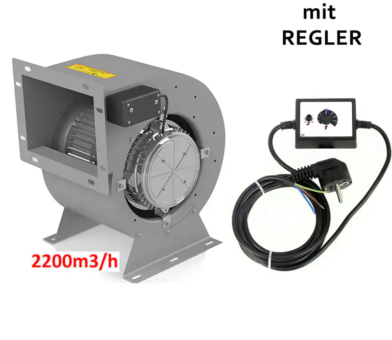 Industrie Radialventilator Gebläse Zentrifugal Axial Radialgebläse+Regler
