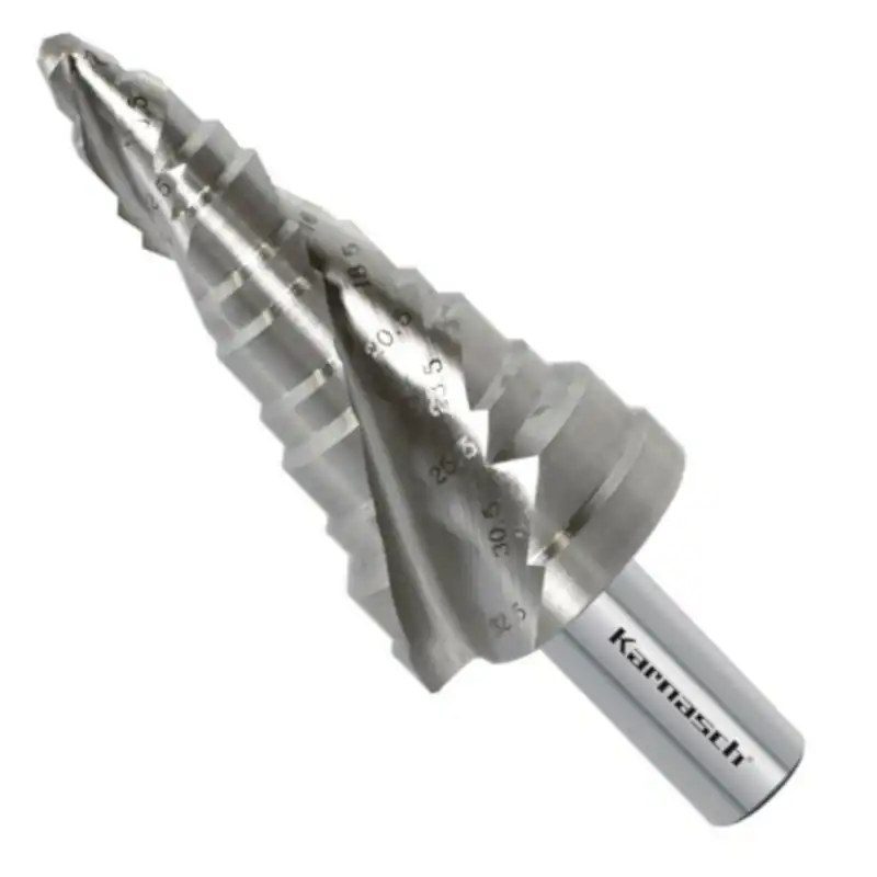 Stufenbohrer HSS-XE 7-32,5 mm, für Kabelverschraubungen, 2 Schneiden, CBN