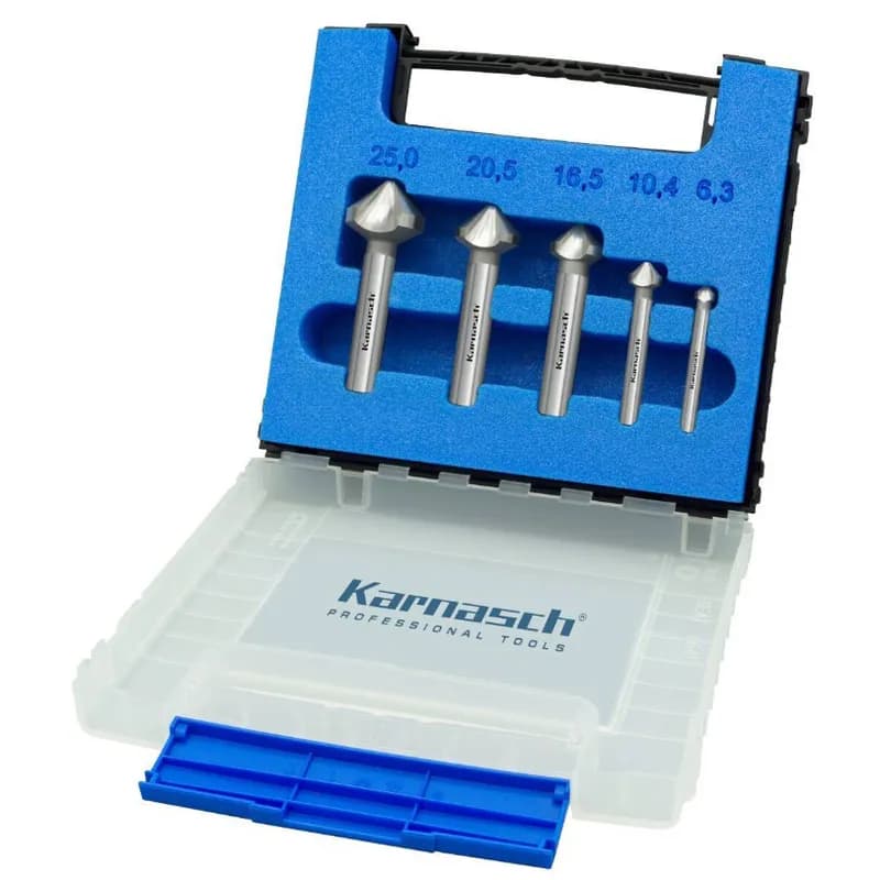 Kegelsenker 5tlg, DIN335, RAPID-CUT, HSS-XE, 90°, 6.3, 10.4, 16.5, 20.5, 25mm