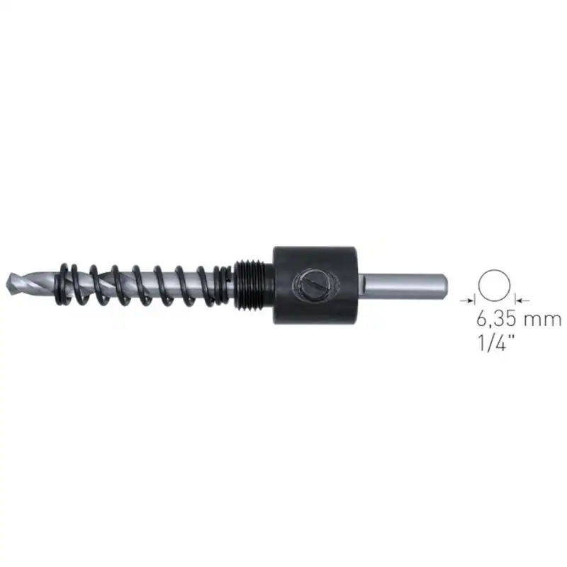 Aufnahmehalter Halter für Bi-Metall Lochsägen Ø 14 - 30mm, runder Schaft 6,35 mm
