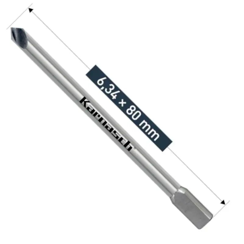 Ersatz Auswerferstift für Power Drill-4000 6,34x80, Stift für Lochsäge