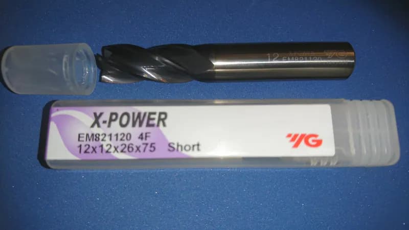 VHM-Schaftfräser 12mm YG-1 VHM-Fräser Z=4 Ø12