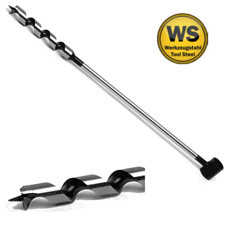 FAMAG Stangen-Schlangenbohrer WS Lewis 600mm Ø 8-40mm Balkenbohrer Holzbohrer