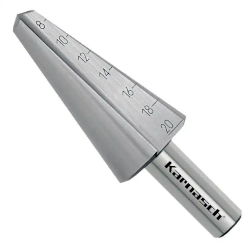 Blechschälbohrer, HSS-XE, d=8-20mm, 2 schneidig, CBN geschliffen, Stufenbohrer