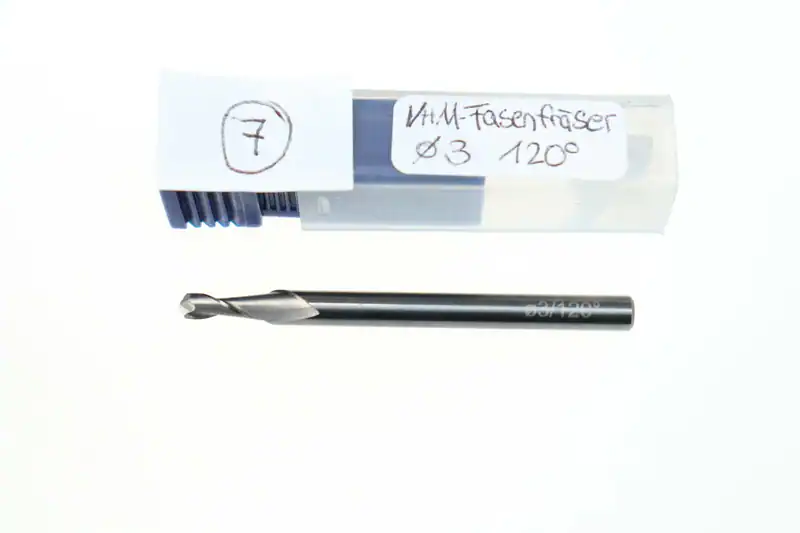 VHM Fasenfräser Ø3 x 120° Anbohrer