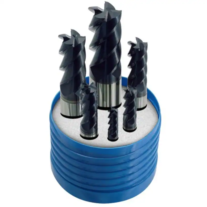 Karnasch HSSX V2 Schaftfräser Set 6-20mm Z4 TiAlN Schlichtfräser Werkzeug Weldon