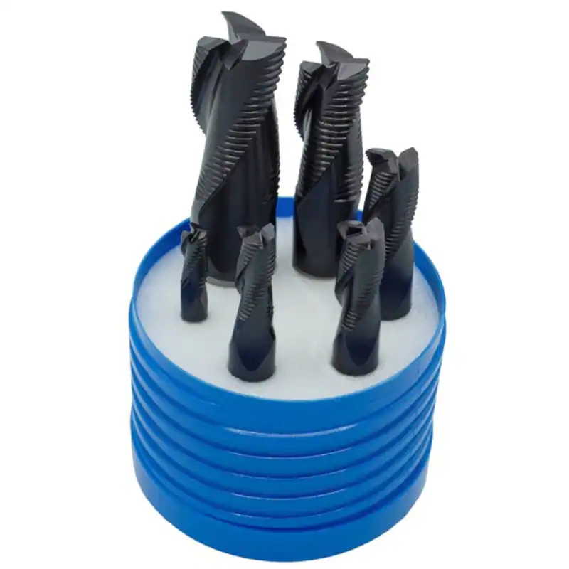 Karnasch HSSX-V2 Feinschruppfräser Set 6-20mm TiAlN Weldon 703006 Schaftfräser