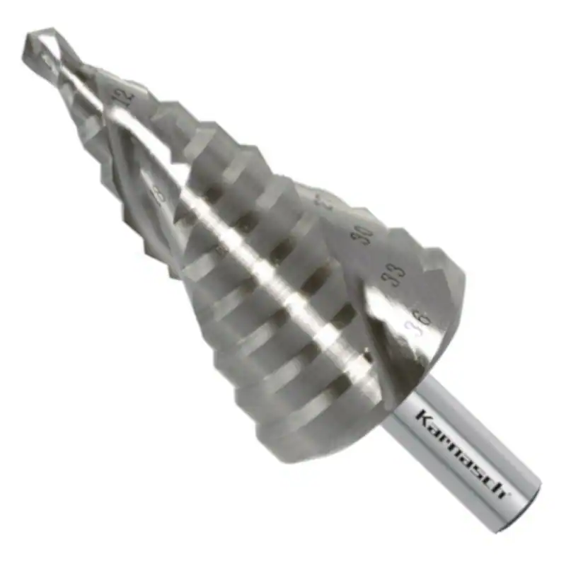 Stufenbohrer HSS-XE 6-36 mm, Spirale, 2 Schneiden, CBN geschliffen, Kegelbohrer
